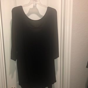 Black tunic w/criss cross back